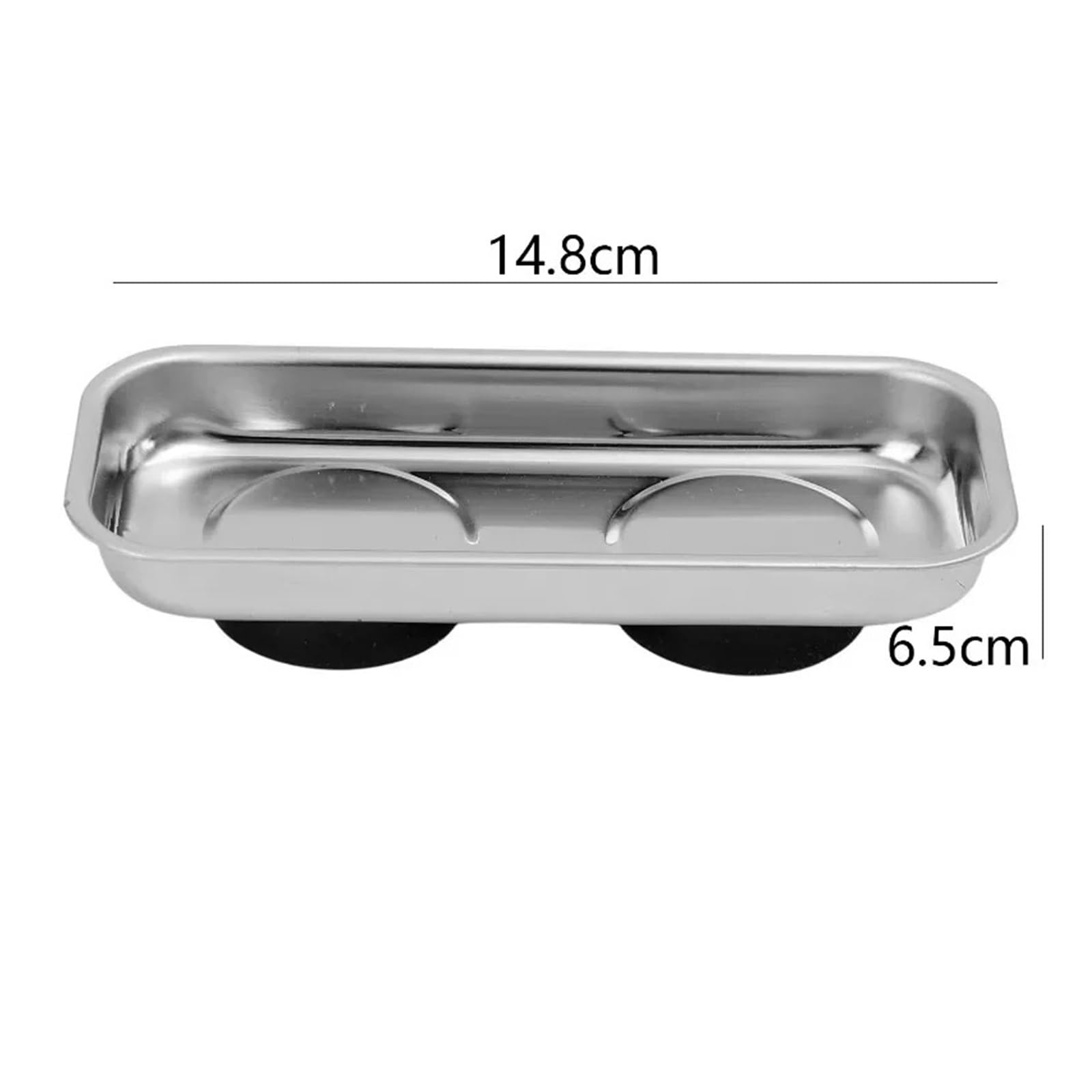 Bandejas Magnéticas Rectangulares De Acero Inoxidable, Piezas Pequeñas, Pernos, Tuercas, Bandeja Tornillos, Organizador Herramientas Metal, Soporte Placa para Herramientas, Tornillos | Square-L,4PCS