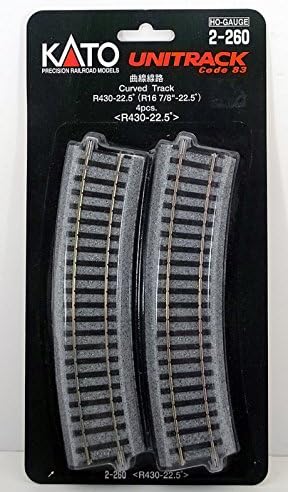 Kato 2-260 HO Unitrack 16.875 radius curve 4 pieces