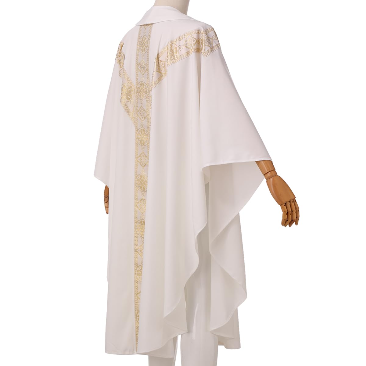 CAMDOM Túnica de vestidura de iglesia de sacerdote católico, Rosado, talla única