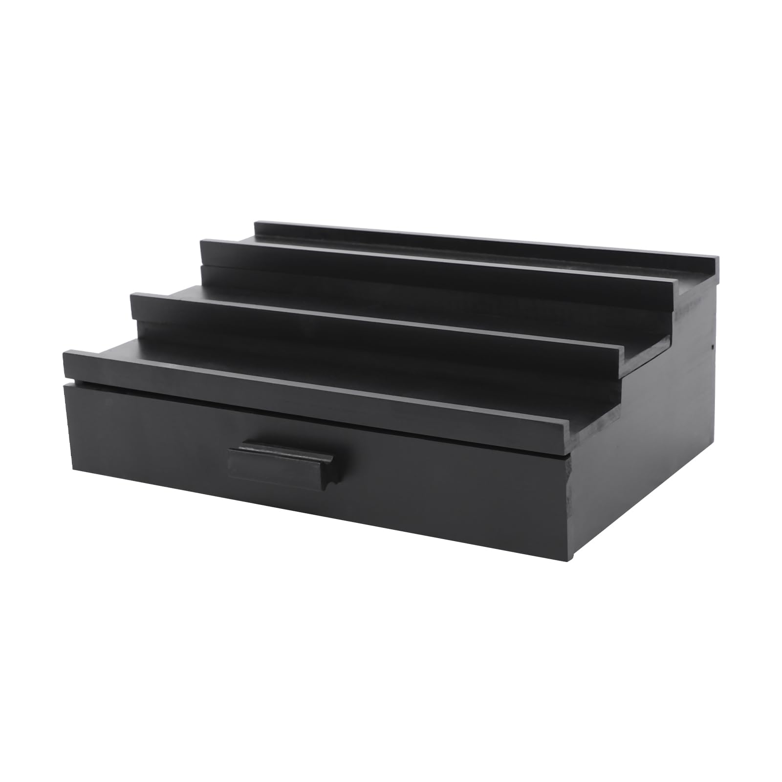 Organizer na perfumy, 3 poziomy, drewniany, regał na perfumy z szufladą | Uchwyt organizera, stojak z ukrytą przegródką, 32 x 21,84 x 10,41 cm, regał wystawowy na perfumy, figurki, lakier do paznokci