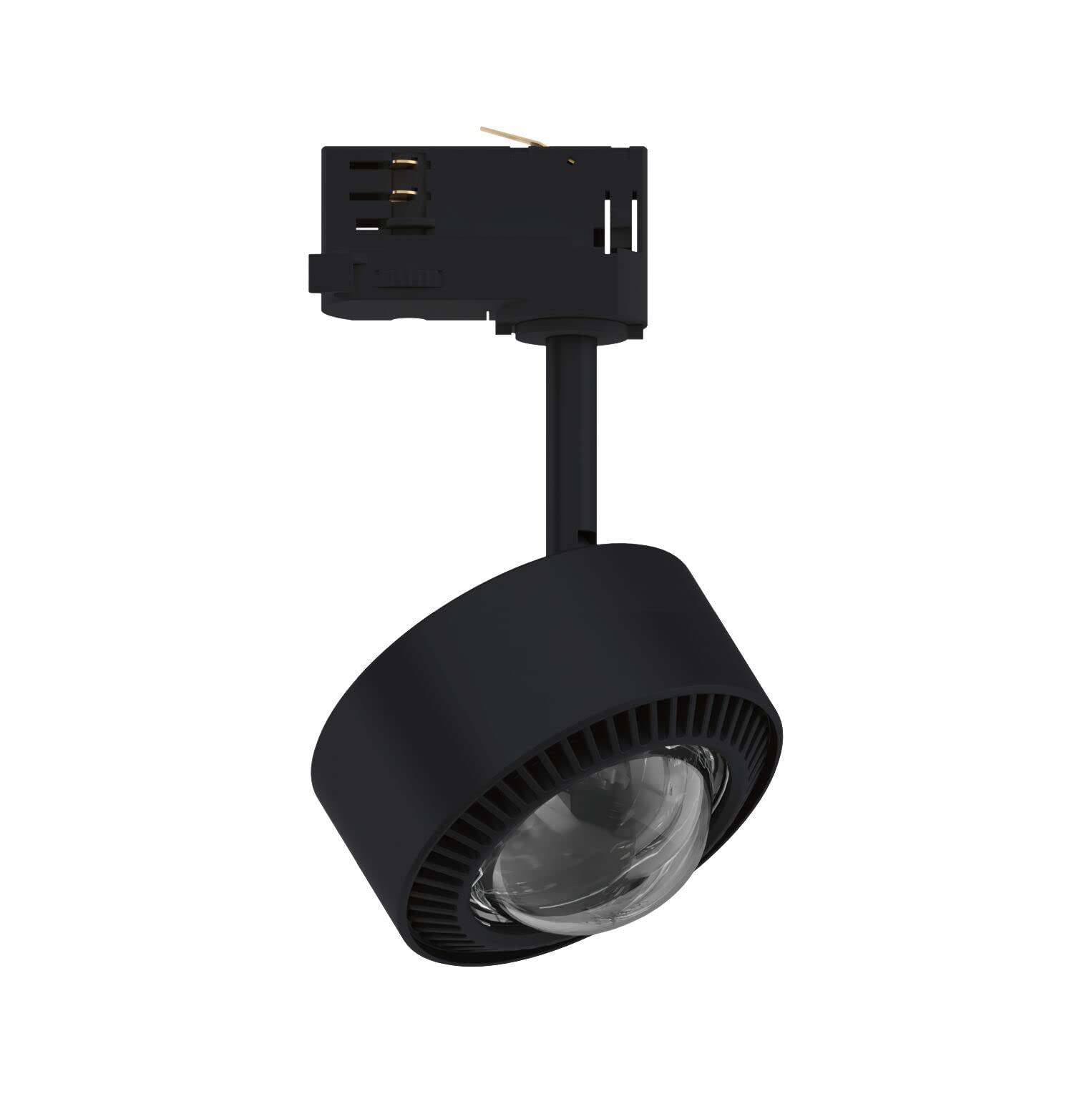 Paulmann 91390 system szynowy LED ProRail3 spot szynowy Aldan 8,5 W, 3000 K, 230 V, czarny, chromowany, możliwość ściemniania, szyna sufitowa, metalowa