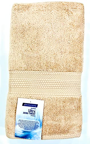 Image of Bombay Dyeing Ultra Large Bath Towel - 650 GSM Extra Soft 100% Cotton, Flax (75x150 cm)