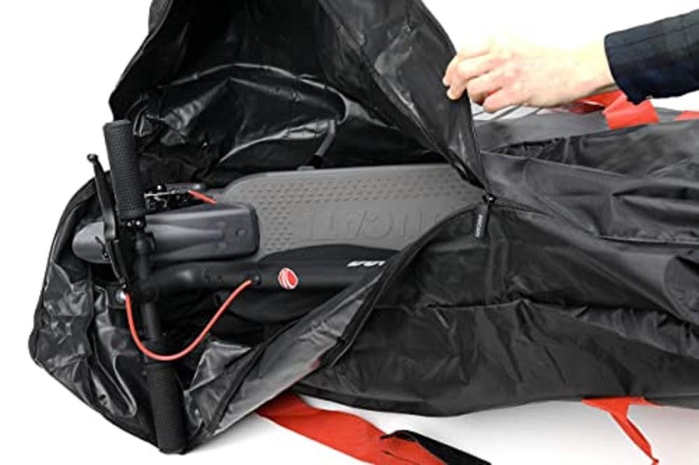 DUCATI Sacca Porta Monopattino, Accessori Unisex Adulto, Nera con Dettagli Rossi, taglia unica