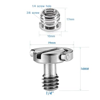 Amazon | 1/4インチ-20 Dリング 三脚ねじ カメラネジ 取り付け