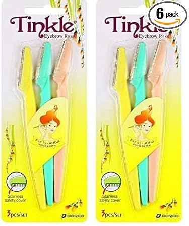 MeeTo Tinkle Eyebrow & Face Razor for women / Girls For Safe & Painfree Facial Hair Removal