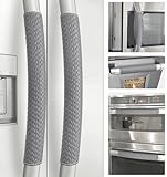 Refrigerator Door Handle Covers, 6 PCS, Performance Appliance Handle Covers, Non-Slip Fridge Door Handle Covers, Keep Your Kitchen Clean, Microwave Oven Dishwasher door Handle Protectors(Dark Gray)