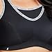 Full Figure Plus Size No-Bounce Camisole Sports Bra Wirefree #1066 Black