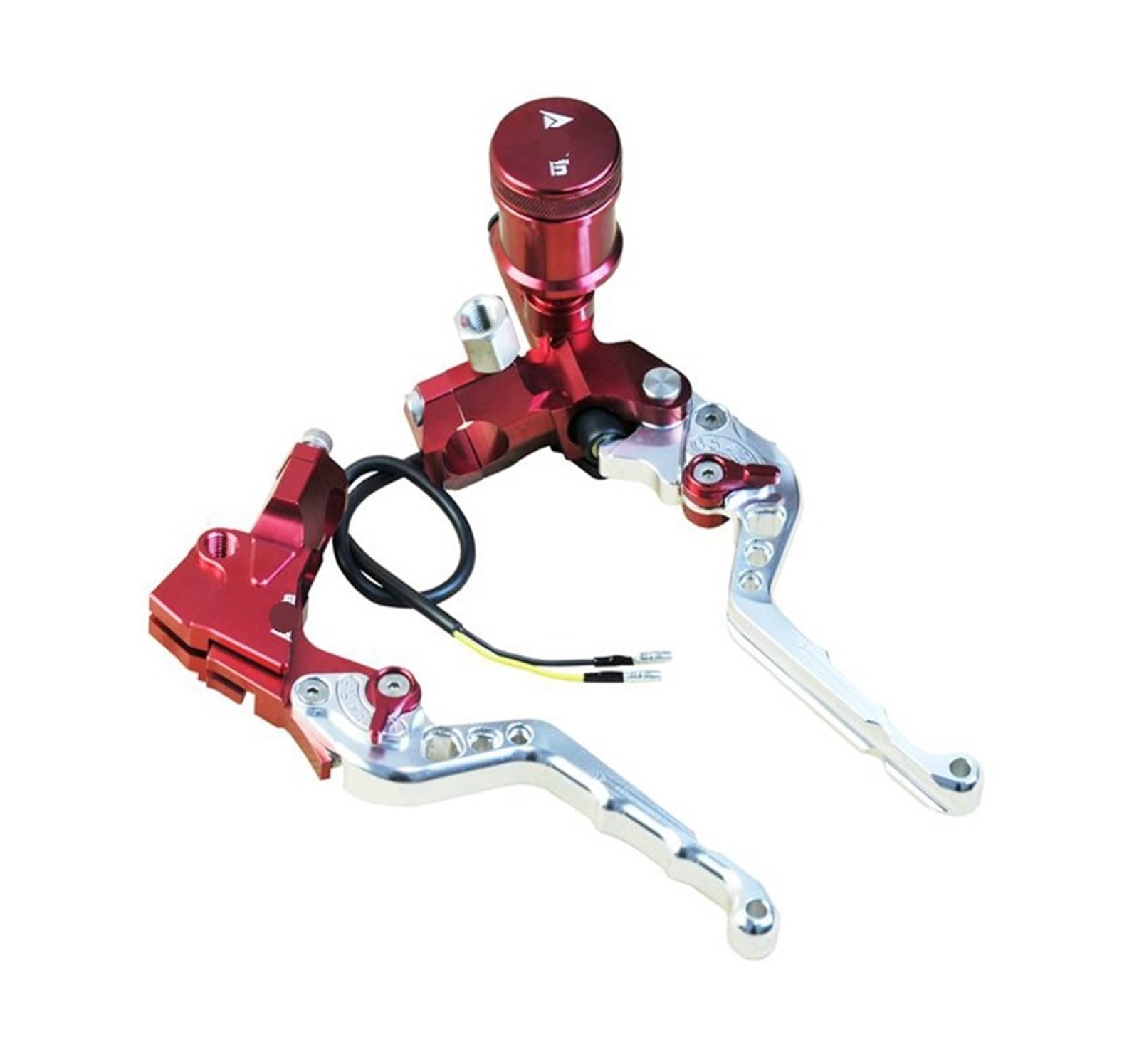 YWQJIOPM Motorcycle Brake Clutch Lever Clutch Master Cylinder Brake Universal 22mm Motorcycle Fluid Reservoir Set Brake Clutch Handle Brake Clutch Lever