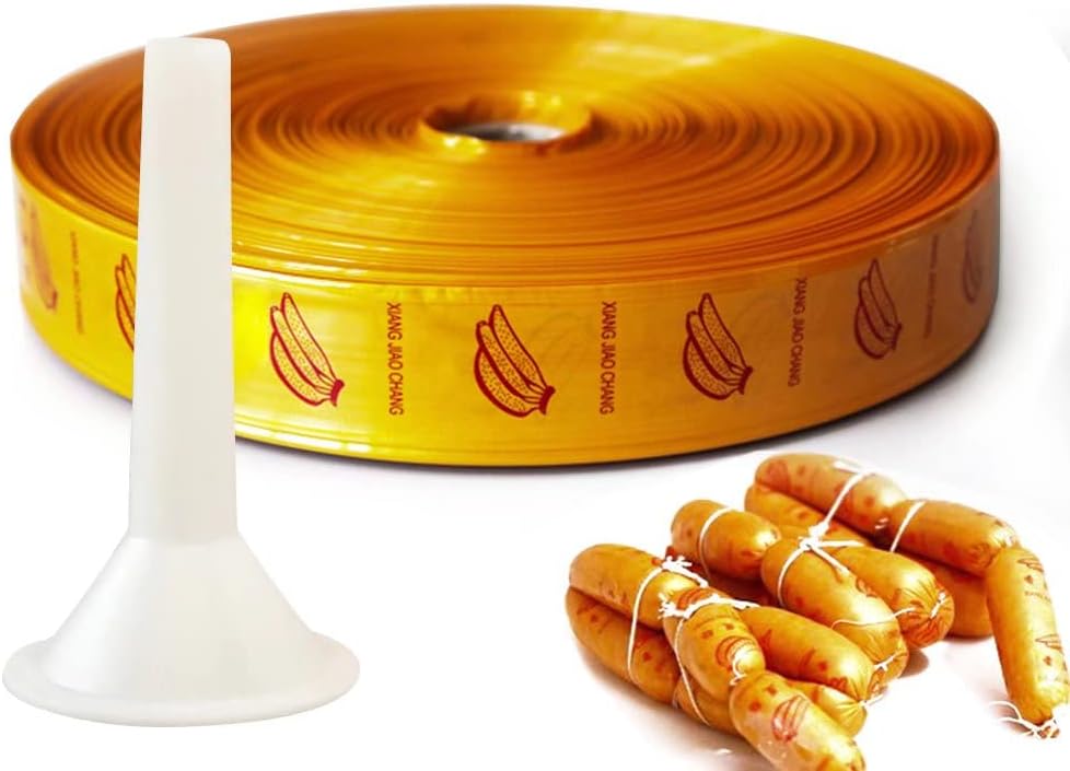 SIERINO Sausage Casings 45mm PreTubed Hog Casings Coat Meat Transparent Casing Film Processing