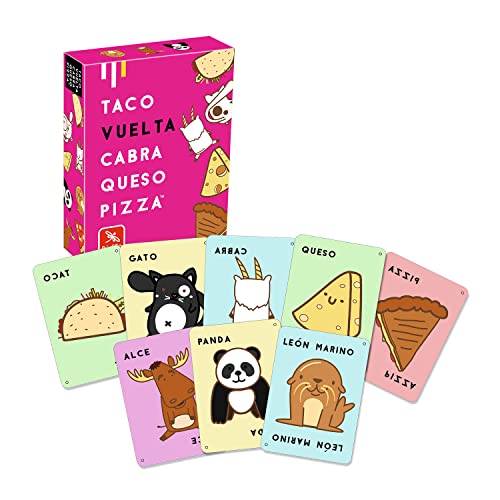 Ludilo - Taco, Vuelta, Cabra, Queso, Pizza | Juegos De Mesa Niños 8 Años | Juego De Mesa | Juegos De Cartas | Regalos Niños 8 Años O Más | Compatible con Taco Original