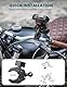 Grefay Motorrad Handyhalterung Handyhalterung Fahrrad [2025 Doppelt Vibrationsgedämpft] Handy Motorradhalterung 360° Drehbar Lenker Halter für iPhone16 15 14 13 12 Pro Max, Smartphone (Schwarz)