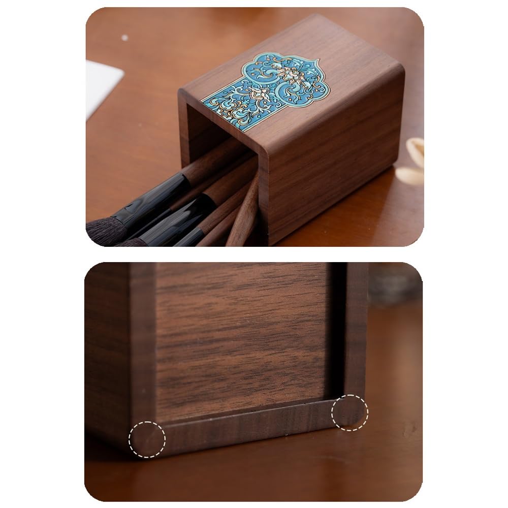 Organizer na pędzle do makijażu, uchwyt na pędzle do makijażu w stylu vintage do toaletki, blat łazienkowy, uchwyty na szczoteczki do zębów, uchwyt na długopis do przechowywania na biurku