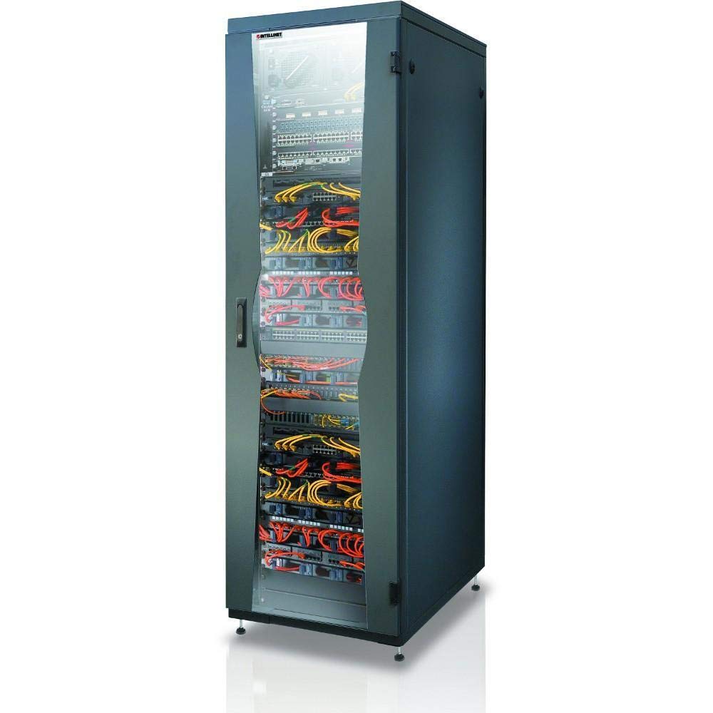 Intellinet 929257 Armadio NetRack 19" 600x800 42 unità Nero da Assemblare Nero