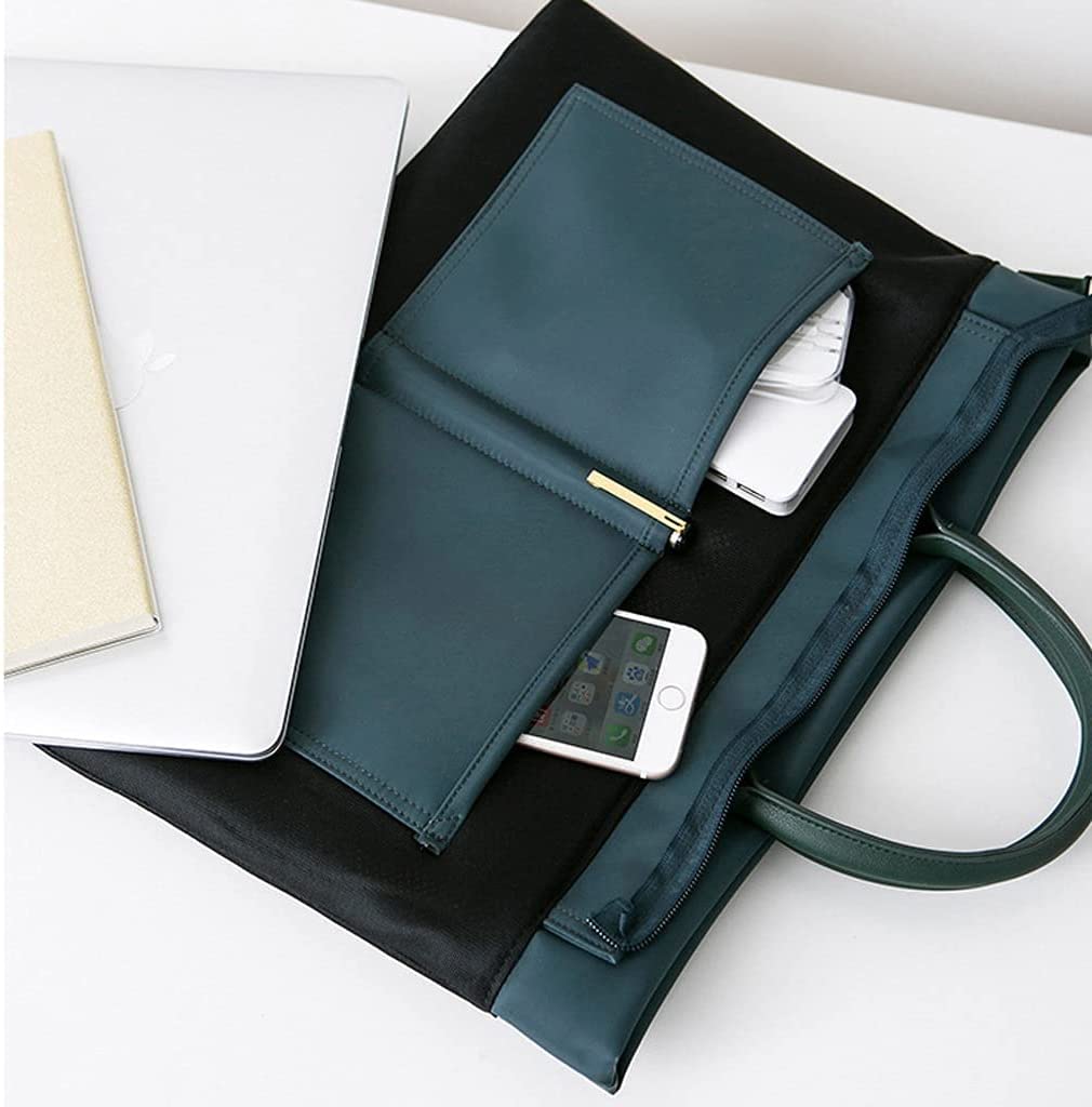 Carpeta Bolsillo de documento nylon con polipador agua impermeable más grueso Oficina Documentos(F)
