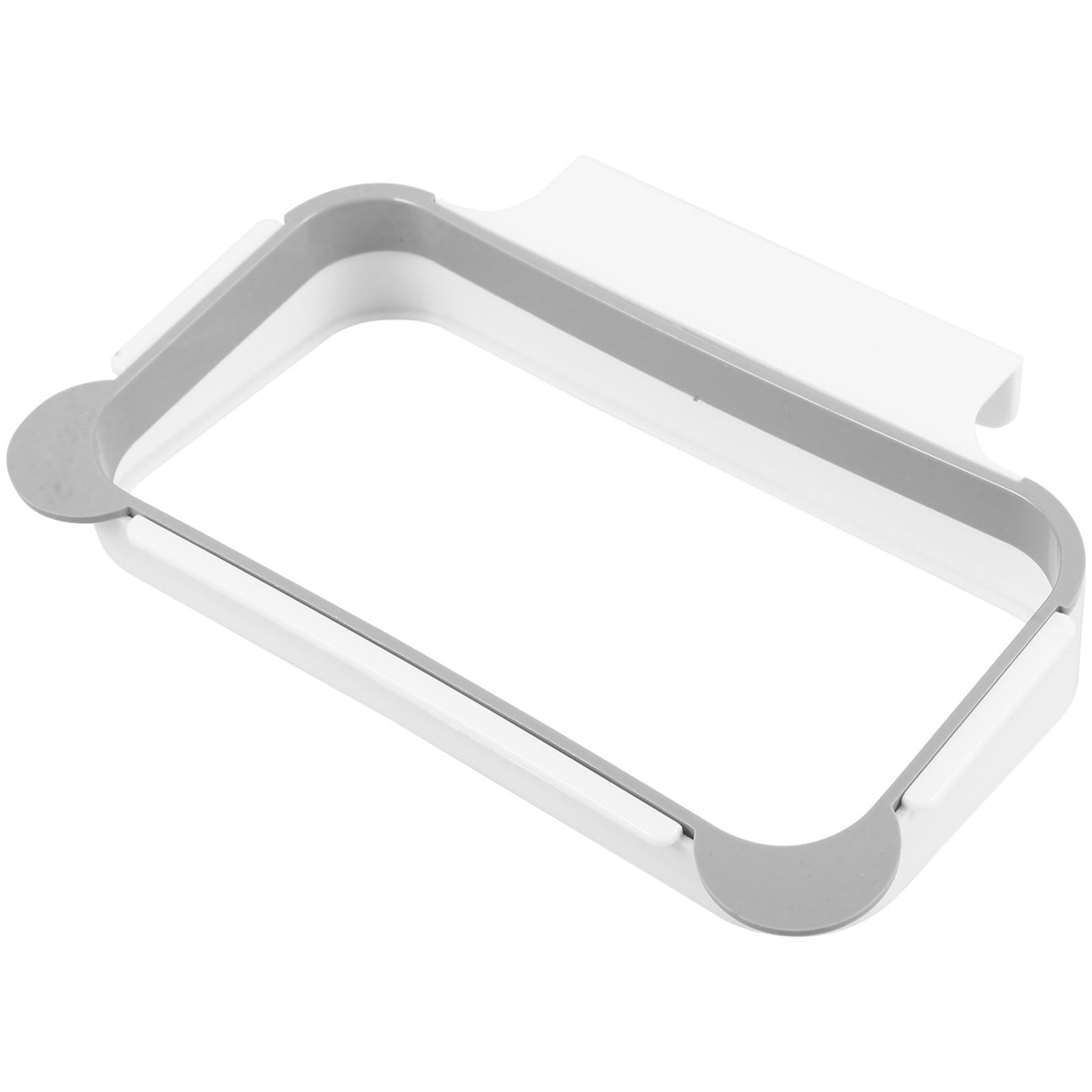 Support de sac poubelle amovible et léger pour placard de cuisine gris