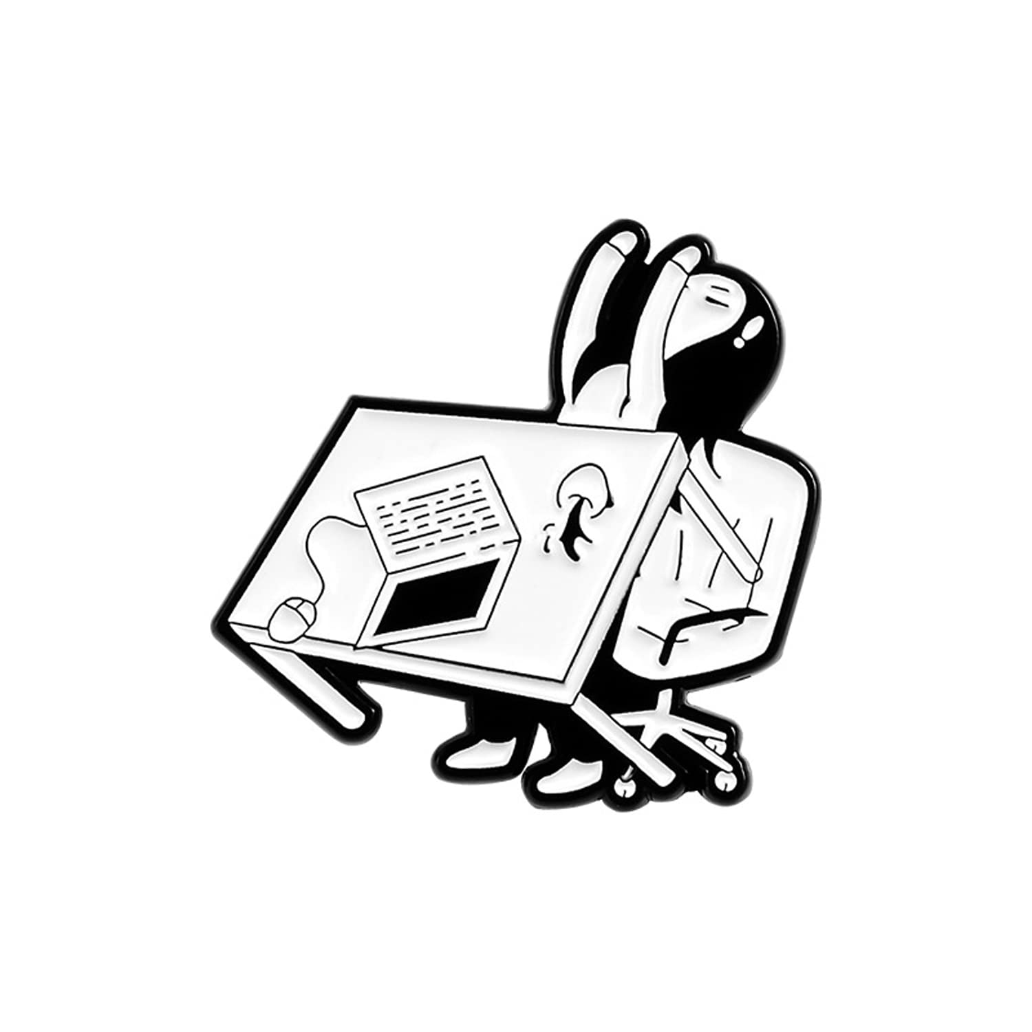 KEGUMINGX Cute Pins Backpack Pins Alloy Enamel Brooch Cat Funny Cat Brooch Cowboy Badge Pin for Bookbags Clothes/Jackets & Hat Decoration