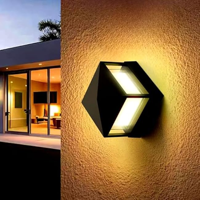 Pillar Lights,Square 5 X 5 in Outdoor Post Light,Outdoor Column lamp, Deck/Fence/Post Cap Lights,lamp Post,High Voltage Wired Waterproof Aluminum Post Light,IP65 (Square, 5X5IN)