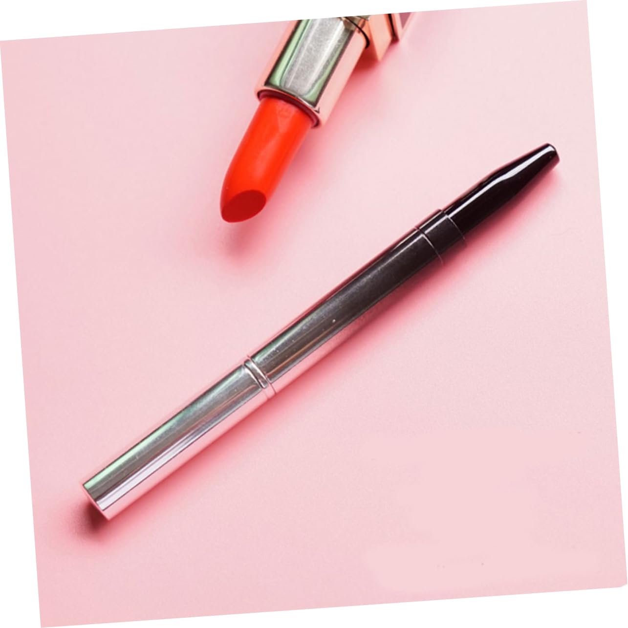 Didiseaon Metallic Gradient Double-ended Lip Brush Retractable Portable Makeup Brush Tool for Lipstick Lip Gloss Applicator Brush Set