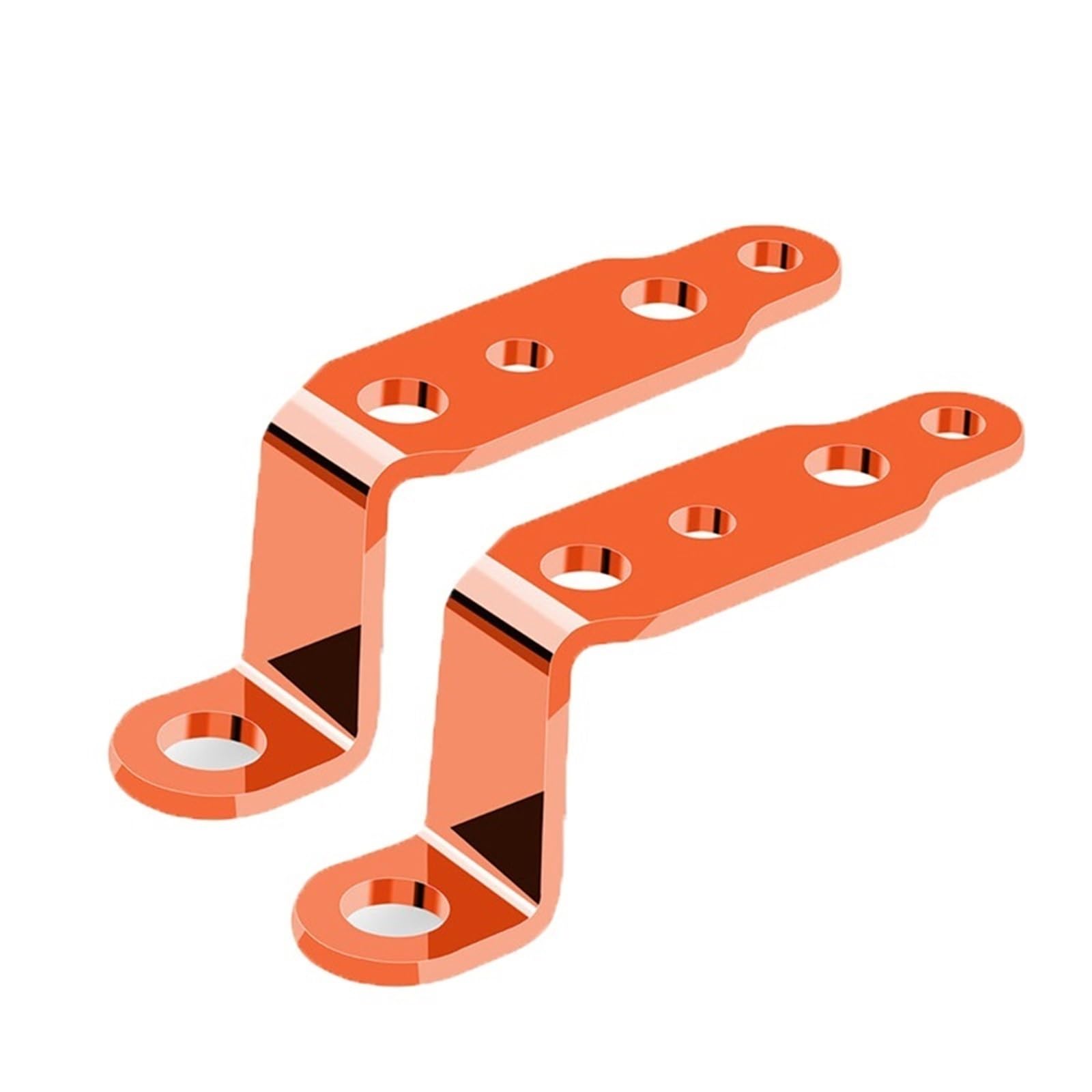 Ahusrwe 2Pcs Orange Bracket Light Modified Motorcycle Headlight Bracket Rearview Electric Vehicle Car Mirror Lamp Spotlight Extension Accessories(2Pcs Orange)