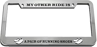My Other Ride is A Pair of Running Shoes License Plate Frame Tag Holder