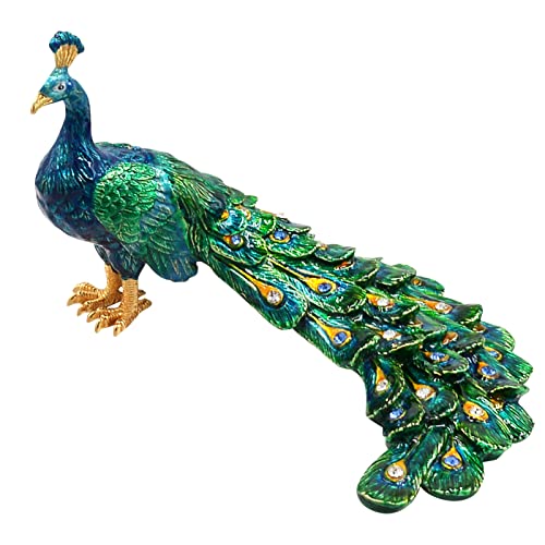 Estatua decorativa de pavo real Feng Shui auspiciosa