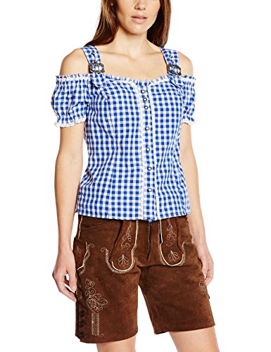 Fuchs Trachtenmoden 4537 Traje tradicional alemán, Azul, XS