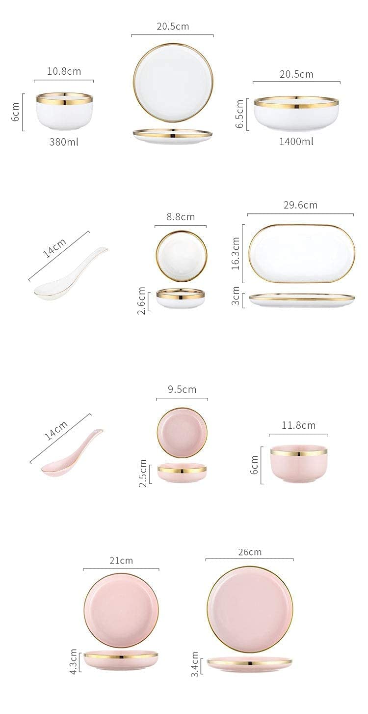 Juego De Vajilla China De Cerámica Phnom Penh, Platos Y Cuencos para Restaurantes Y Bodas, Estilo Europeo, Morado, para 2 Personas.