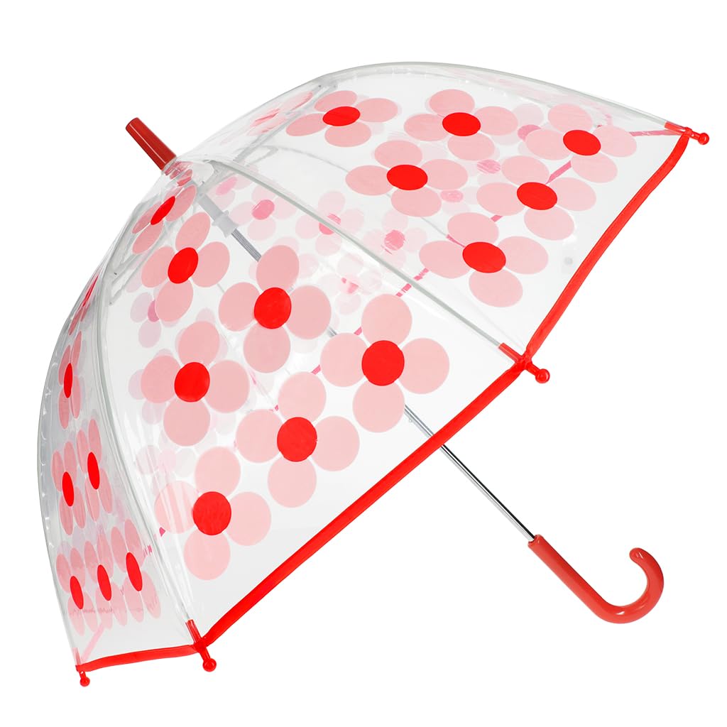 Rex London Transparent umbrella - Pink Daisy