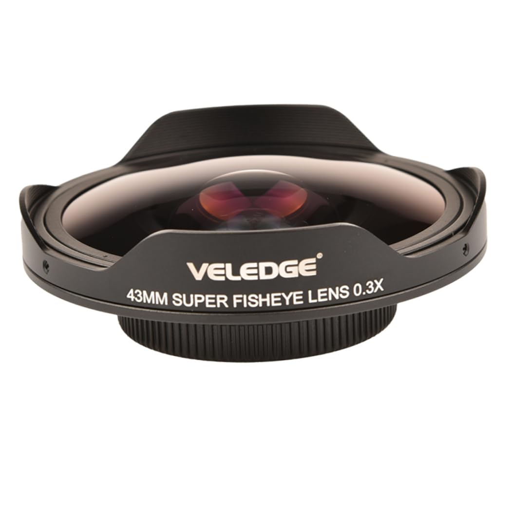 Adaptateur d'objectif Fisheye 37 mm 0, 3X HD Ultra Grand Angle, Anneau Adaptateur pour Appareil Photo, Accessoires pour Photographie de Paysage, Voyage, Gros Plan, Capture de scène Large