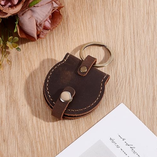 Monedero doble de cuero PLIGREAT para monedas AA miniatura 6