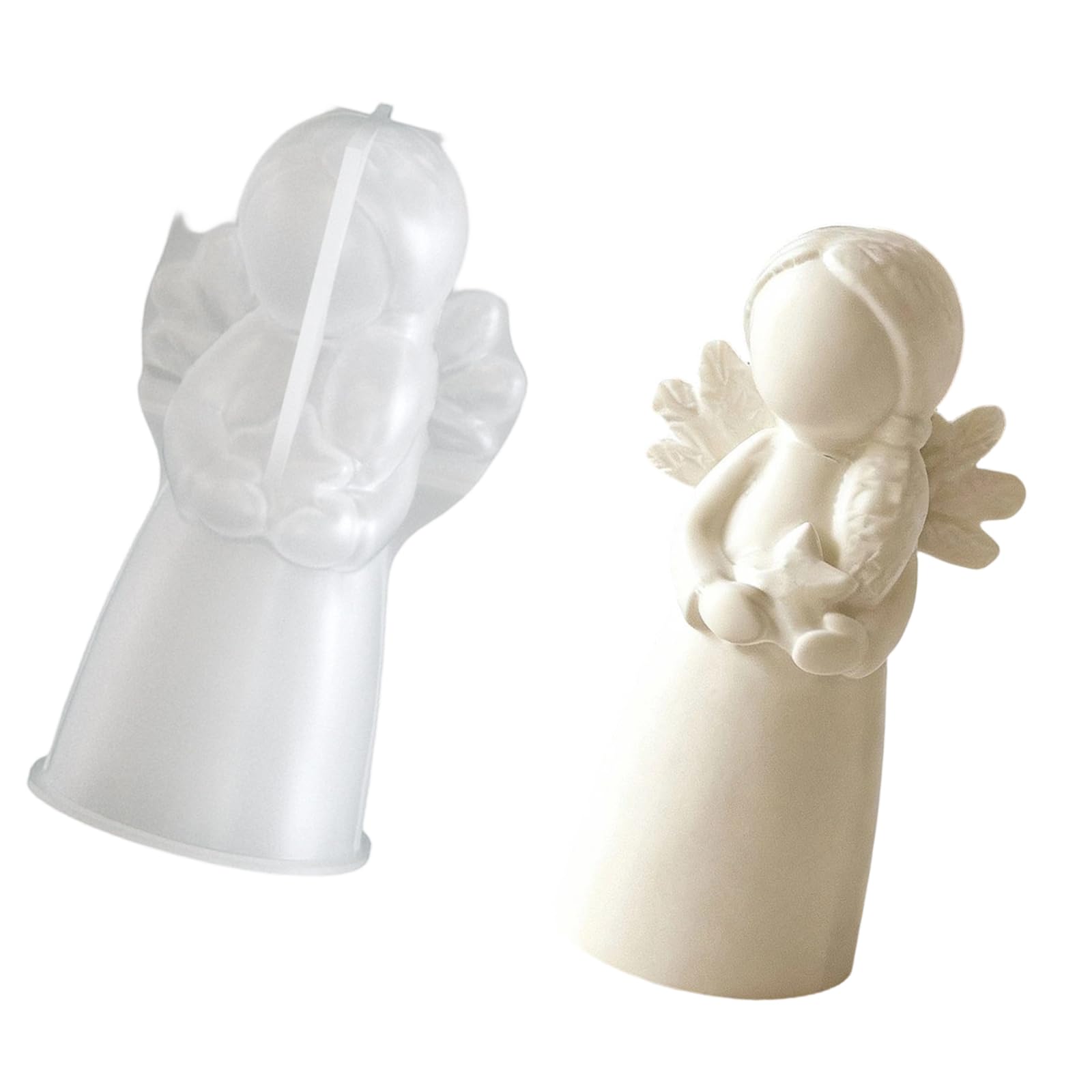 Zxfdsfdbnm Silicone Art Mold Intricate Angelic for Decor Silicone Art Mold Intricate Angelic for Decor