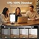 Hiloshine Tageslichtlampe,Simulation von Tageslicht,10.000 Lux tageslichtlampe,UV-freie LED Lichttherapielampe Tageslichtleuchte mit Fernsteuerung,3 Farbtemperaturen,Dimmer und Timer Daylight Lamp