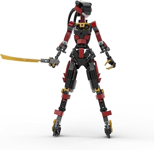 Cool Ninja Girl Mobile Suit Girl - Juego de construcción de robot, figura de acción de Mech Girl, modelo Mecha Armadura, juguete de bloques de