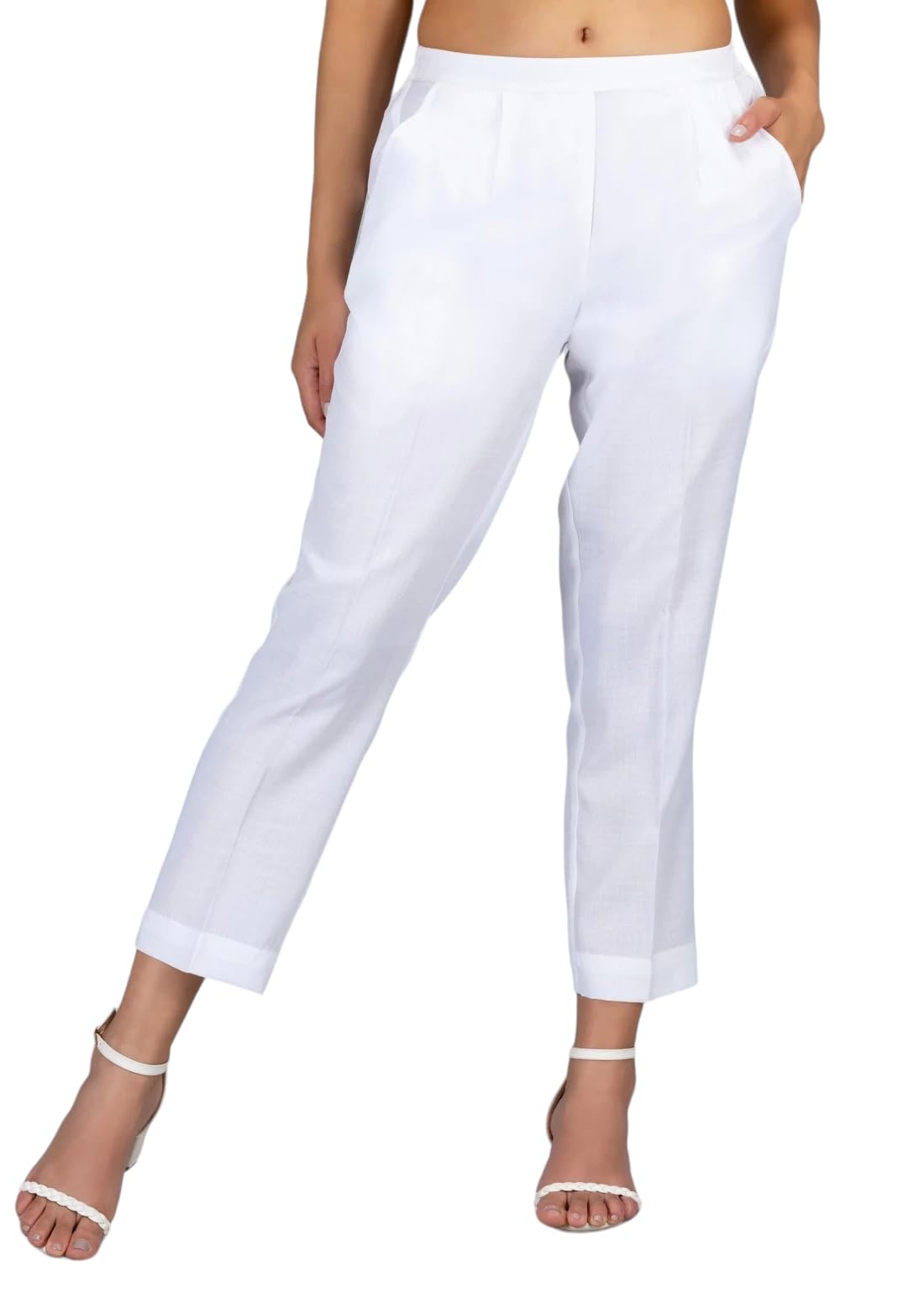 Pure Cotton Straight Fit Pants for Women and Girls Black(BZ-CWP-COT4)-image-15