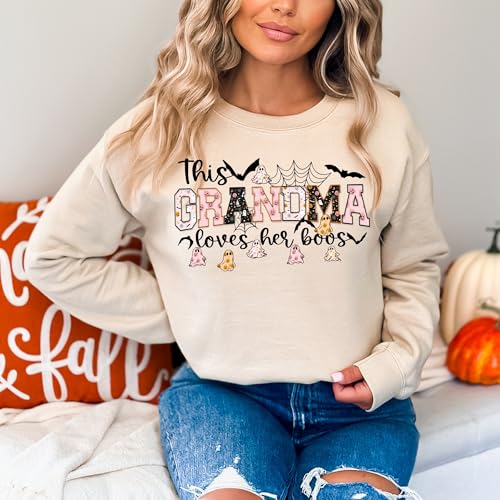 Halloween Grandma Shirt, Spooky Grandma Hoodie, Gift for Grandma Sweatshirt, Spooky Grandma Shirt2