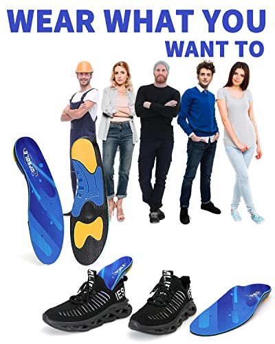 Topsole {220+Lbs}Standing All Day Heavy Duty Support Pain Relief Orthotics, Plantar Fasciitis High Arch Support Insoles For Men Women Metatarsalgia,Flat Feet,Feet Pain #TOP4