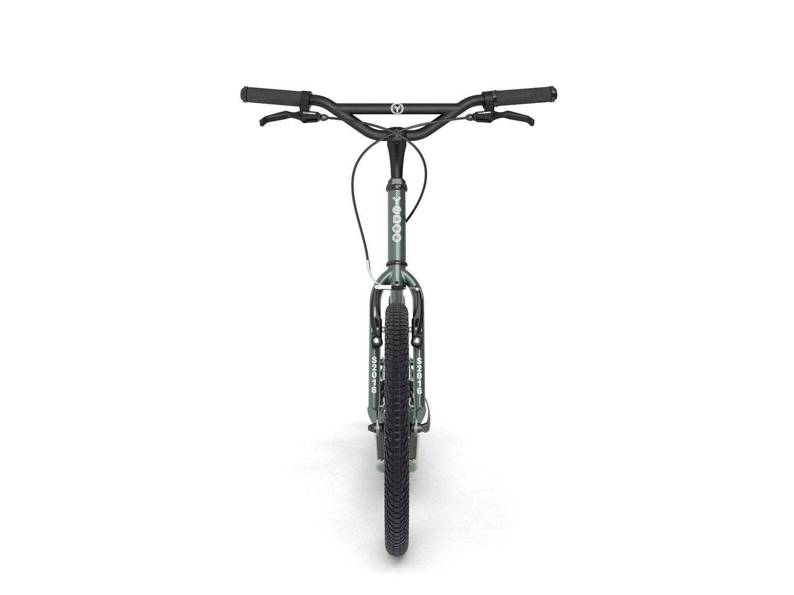 Yedoo S2016 Tretroller - bis 150 kg, Kickscooter mit Luftreifen 20/16 - für Erwachsene, Scooter Roller mit verstellbarem Lenker, Dogscooter (grün)