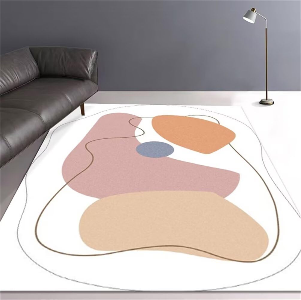 Tapis salon sticker minimaliste moderne au toucher doux d'exception