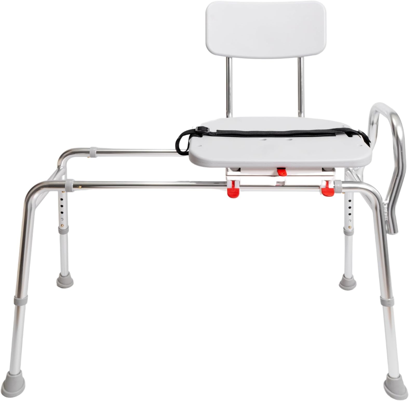 Eagle NEW 77662 Swivel Seat Sliding Bath Transfer Bench, White, Aluminium