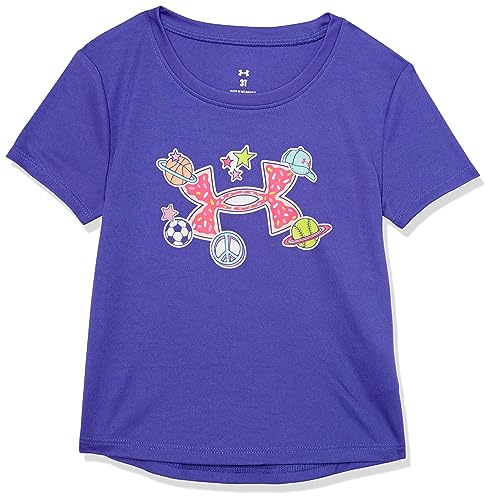 Under Armour girls Short Sleeve Shirt, Crewneck, Lightweight and Breathable
