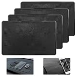 4 Stück Antirutschmatte Auto Armaturenbrett, Anti Rutsch Matte Auto, Antirutschmatte Handy, Anti-Rutsch-Matte für Das Armaturenbrett für Sicheren Halt Von Handys für Sonnenbrille SchlüSsel Usw