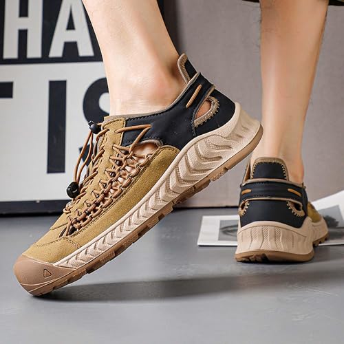Men's Breathable Lightweight Open Easy on Hiking Sneakers Sports Beach Outdoor Comfortable Casual Sandals4