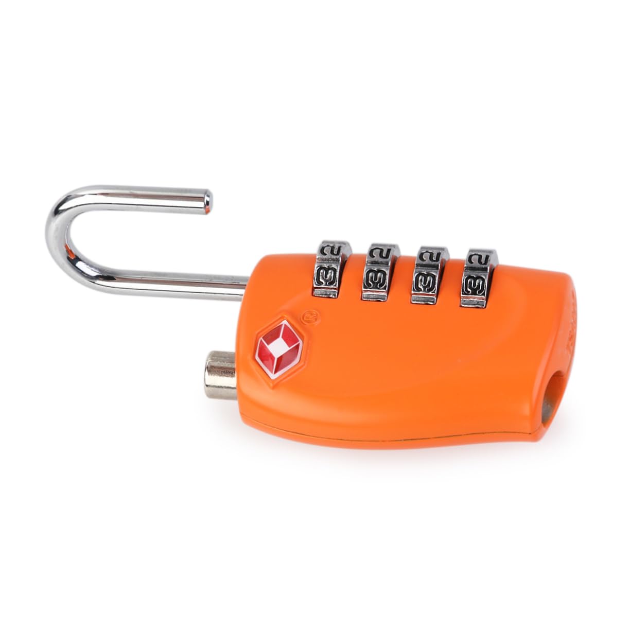 Hemobllo 3 Pezzi Lucchetti A Combinazione Per Valigie 330 4 Lucchetto Con Password Per Bagagli in Lega Di Zinco Plastica Dura Arancione