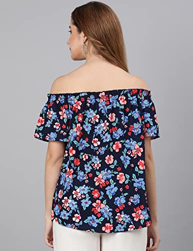 Image of oxolloxo Gurff Floral Print Off-Shoulder Women top
