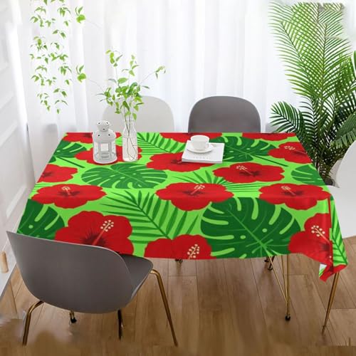 Linge de table carré lavable et durable rouge vif pour fêtes