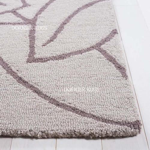 Image of 5x8 Ft Wool Floor Rug - Premium Handcrafted Woolen Tufted Carpet for Home & Office Use