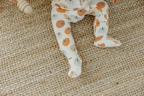 Image of Copper Pearl Baby Zip-Up Footie Pajamas - Soft Stretchy Sleep and Play Footies for Boys and Girls