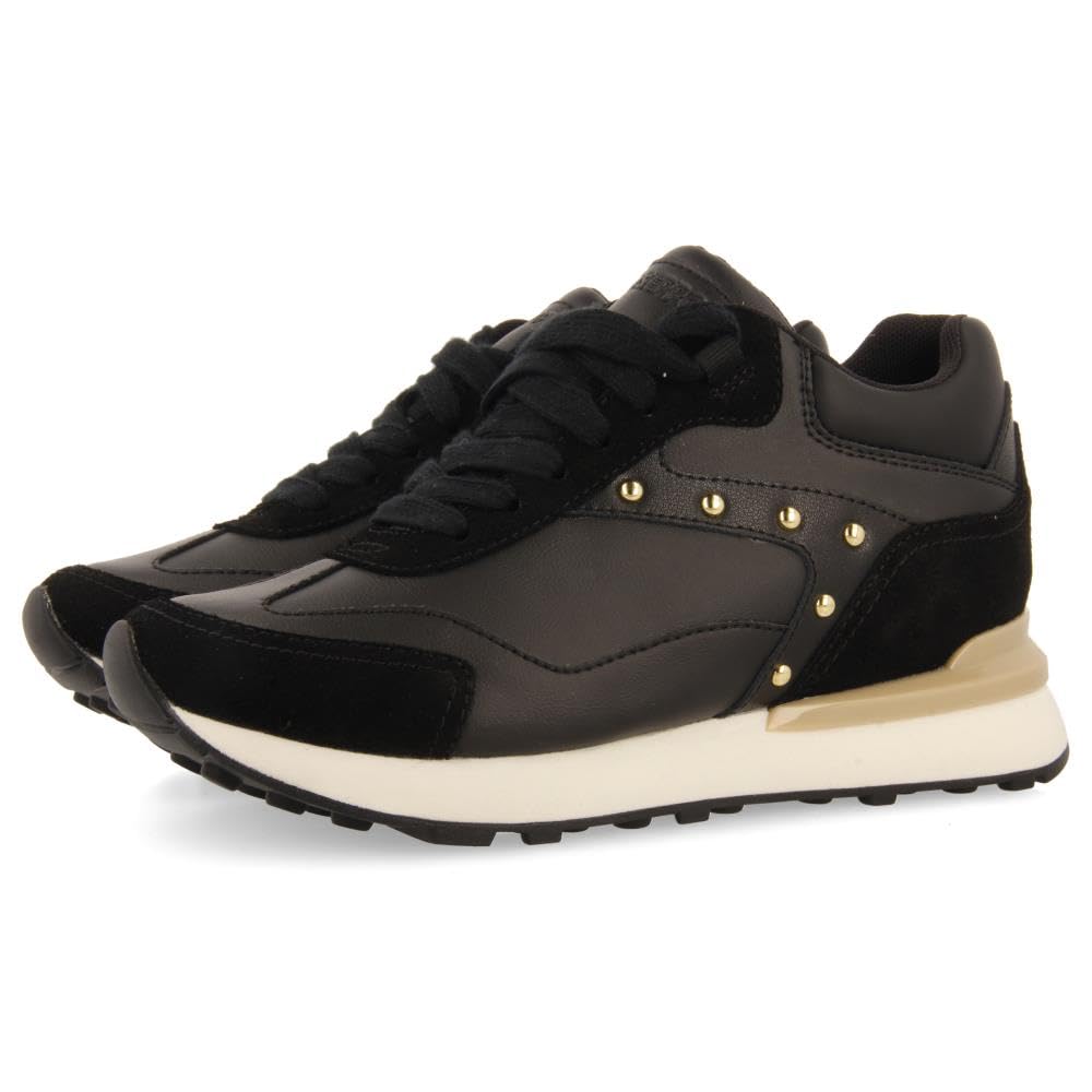 GIOSEPPO Women's Brandon Trainers, Black, 8.5 UK