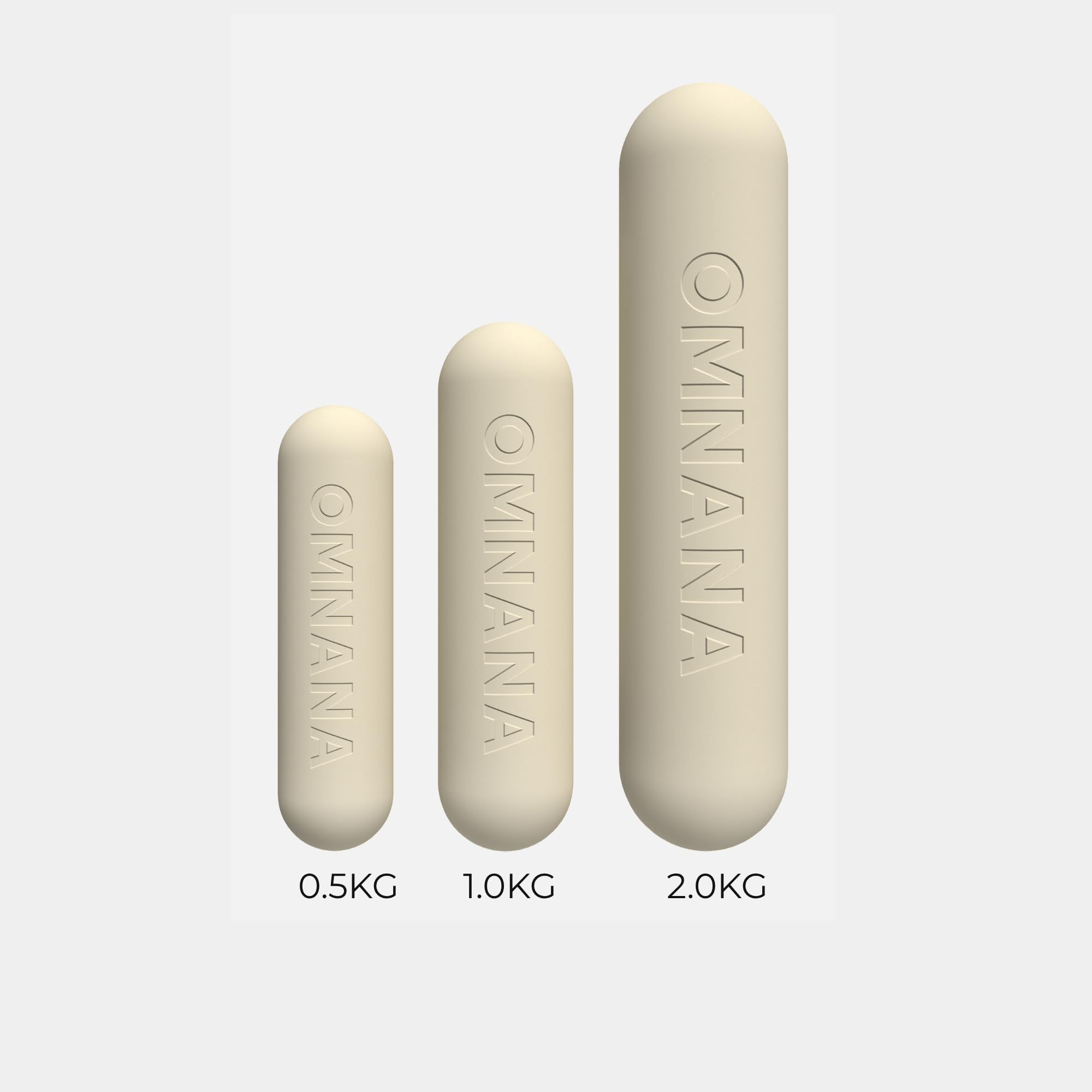 HEROBAR™ Silikonhanteln 2er Set (2x1 kg / 2x2 kg) – Pilates Kurzhanteln – Kleine Hanteln für Krafttraining, Yoga & Home Workout – Rutschfestes Hantelset für Fitnesstraining