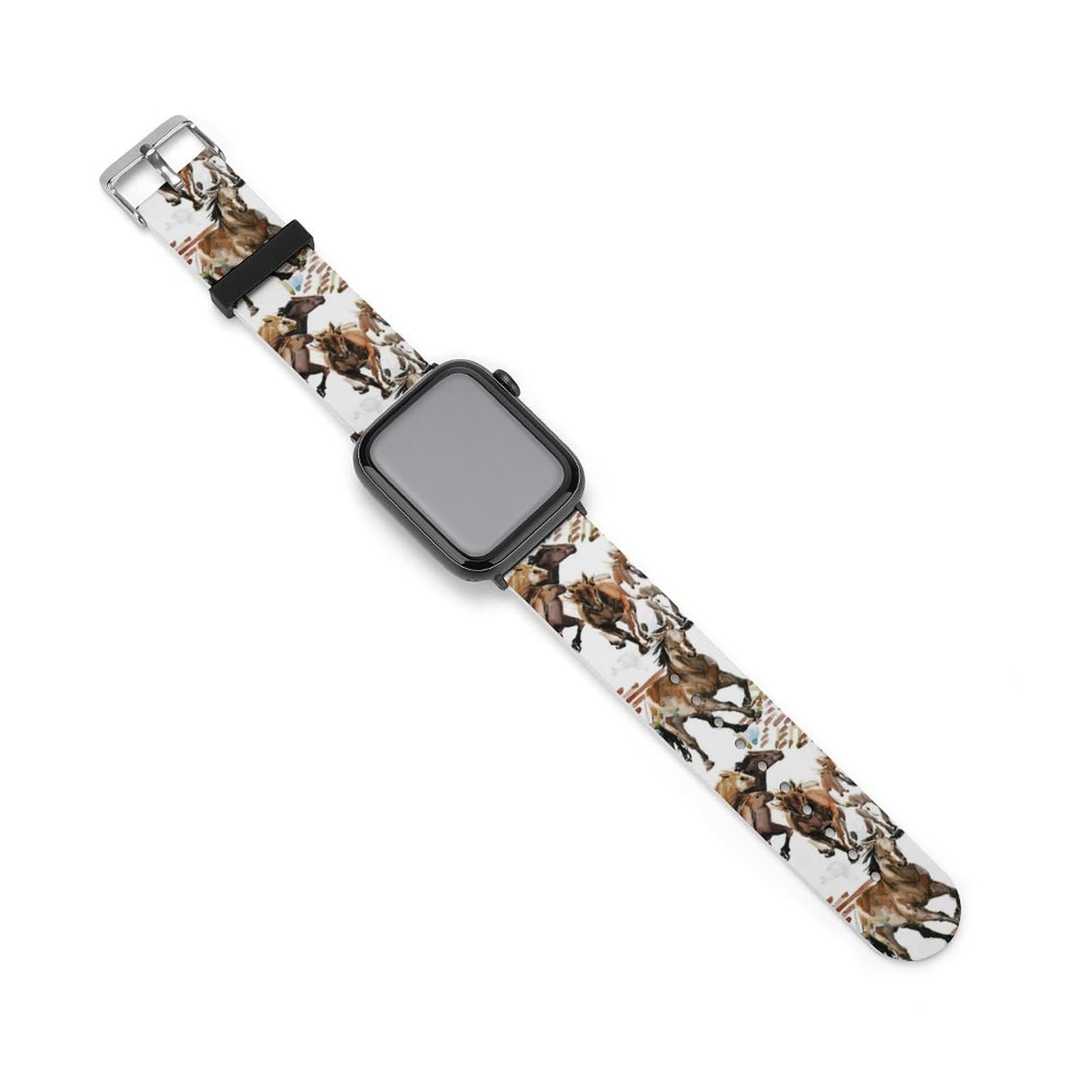 JZDACHWatch Straps Compatible with Apple Watch Bands 38mm 40mm 42mm 44mm, Soft PU Leather Sport Replacement Strap Compatible with iWatch Series 7 6 5 4 3 2 1